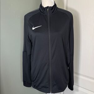 Nike Dri-FIT Black and Grey Full-Zip Track Jacket Size M